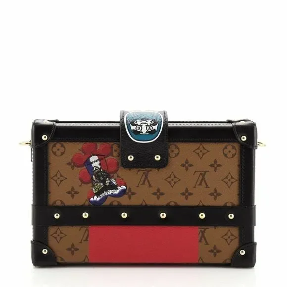 Louis Vuitton Petite Malle Kabuki Reverse Monogram Japan trunk crossbody LV bag - Picture 4 of 11